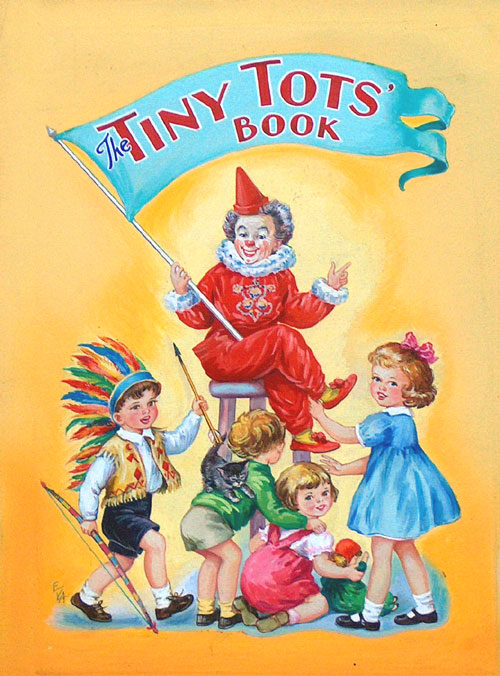 The Tiny Tots book cover (Original) (Signed) by E V Abbott Art at The Illustration Art Gallery