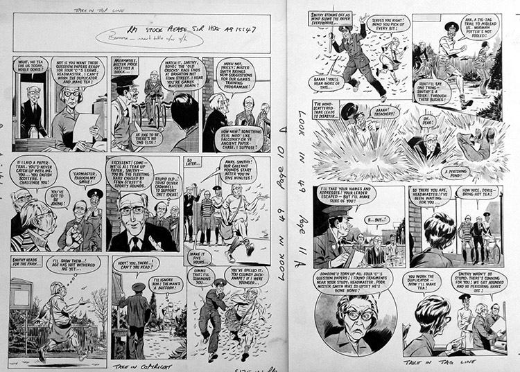 Please Sir! 3 Wheeler (TWO pages) (Originals) by Graham Allen Art at The Illustration Art Gallery