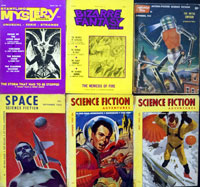 ASSORTED: Science Fiction, Mystery, Horror Digest Magazines (6 issues)