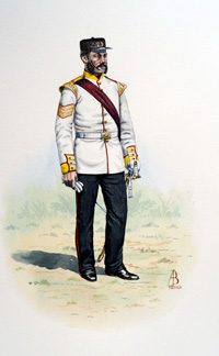 Military Uniforms - Band Sergeant, 29th Worcestershire Regiment of Foot (Original) (Signed) Military Uniforms - Band Sergeant, 29th Worcestershire Regiment of Foot (Original) (Signed)