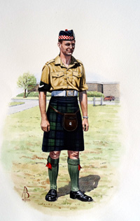 Military Uniforms - Lance Corporal, Argyll & Sutherland Highlanders (Original) (Signed) Military Uniforms - Lance Corporal, Argyll & Sutherland Highlanders (Original) (Signed)