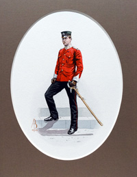 Military Uniforms - Major, Oxfordshire Light Infantry (Original) (Signed) Military Uniforms - Major, Oxfordshire Light Infantry (Original) (Signed)