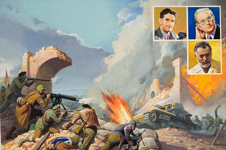 The Spanish Civil War (Original) by Severino Baraldi Art at The Illustration Art Gallery