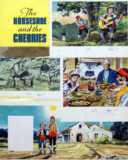The Horseshoe and the Cherries (Original) (Signed) by Jesus Blasco Art at The Illustration Art Gallery