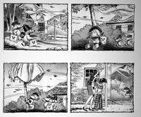 The Wombles: Washing Day (TWO pages) (Originals)