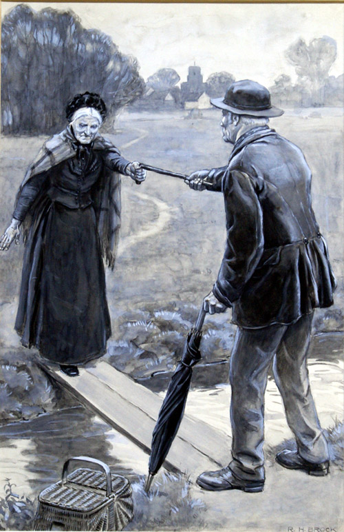 A Helping Hand (Original) (Signed) by Richard Henry Brock Art at The Illustration Art Gallery