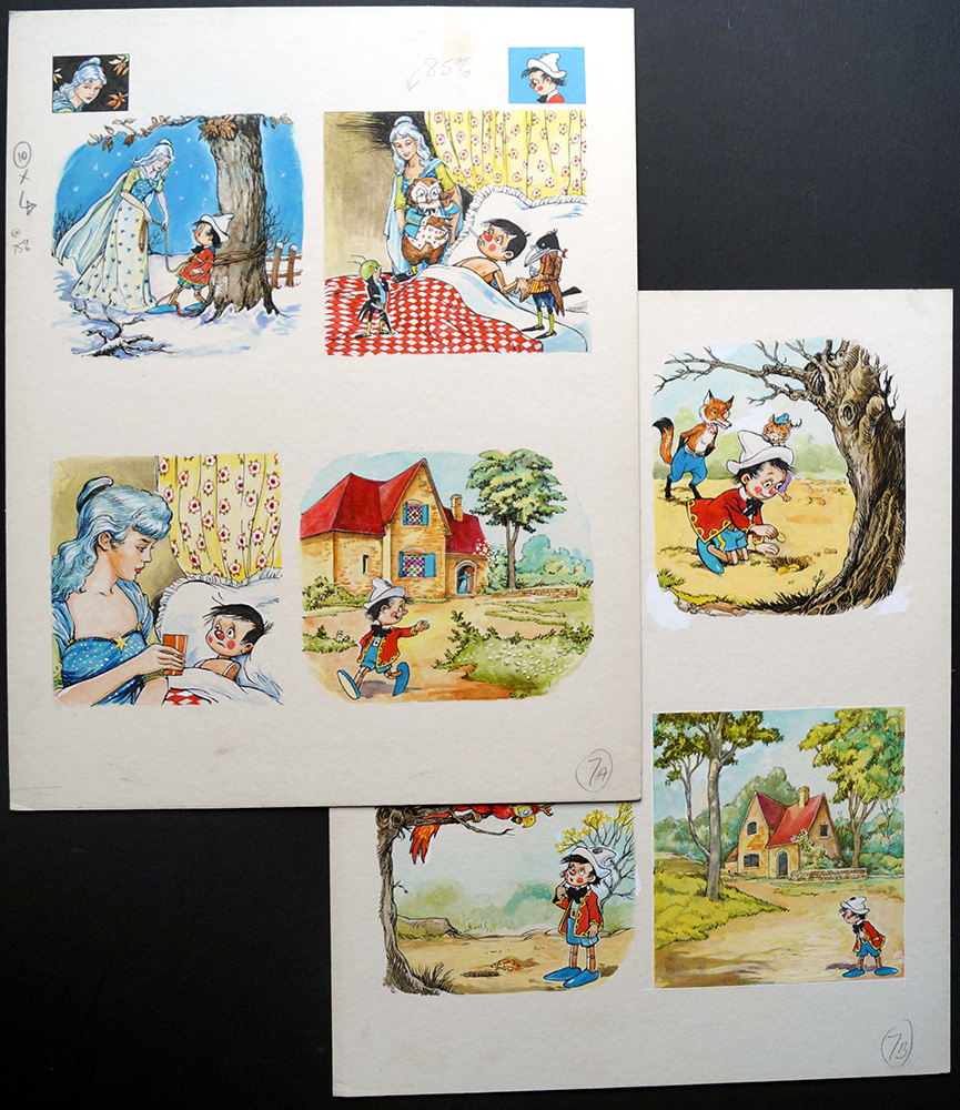 Pinocchio - Rescued! (Original) art by Sergio Cavina Art at The Illustration Art Gallery