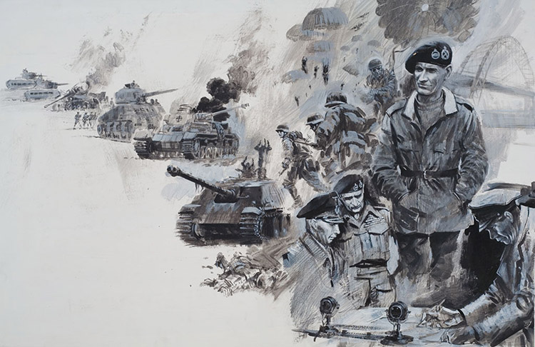 Montgomery of Alamein (Original) by Other Military Art (Coton) at The Illustration Art Gallery