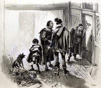 Tax Collectors Vainly Looking for William Shakespeare (Original) (Signed)