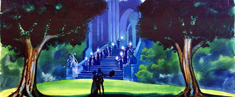 Beauty and the Beast - Arrival (Original) by Beauty and the Beast (Ron Embleton) at The Illustration Art Gallery