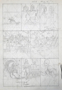 The Long Road - Hal Foster drawing for page #1779 (Original)