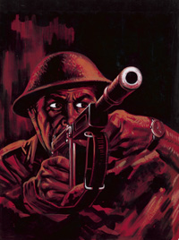War Picture Library cover #156  'Raider Alert' (Original)