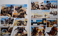 The Flash of Agony from 'The Slave Traders' (TWO pages) (Originals) (Signed)