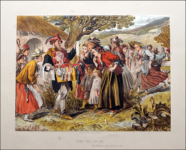 Scenes from Shakespeare - The Winter's Tale (Print) by Sir John Gilbert Art at The Illustration Art Gallery
