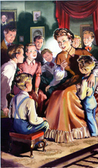Little Men Aunt Jo Tells a Tale (Original) (Signed)