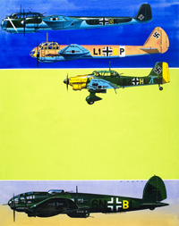 German Bomber Aircraft of World War II (Original) (Signed)