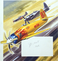 Three 'hot rod' racers from Aerobatic competitions (Original) (Signed)