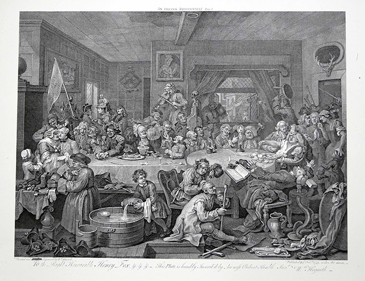 An Election Entertainment (Print) by William Hogarth Art at The Illustration Art Gallery