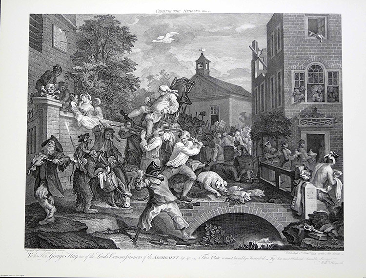 Chairing the Member (Print) by William Hogarth Art at The Illustration Art Gallery