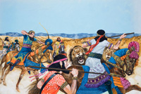 Persians Hunting Lions (Original)