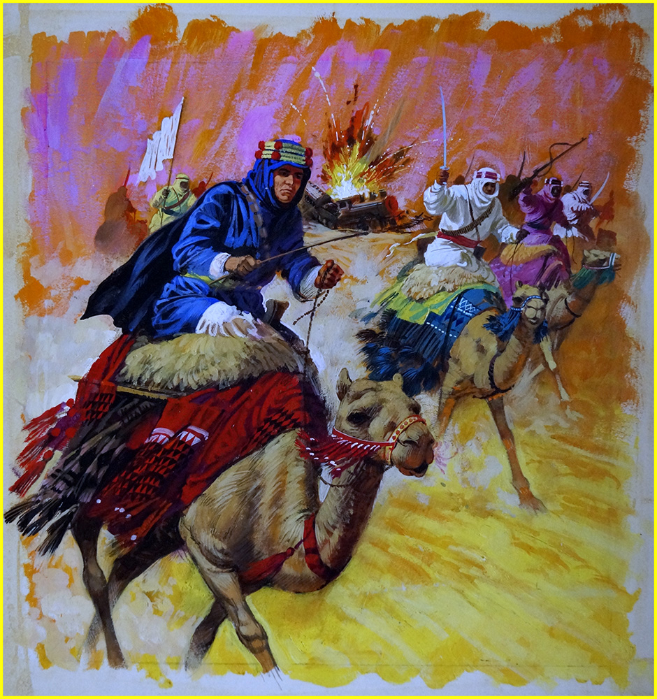 Lawrence of Arabia (Original) art by British History (Howat) at The Illustration Art Gallery