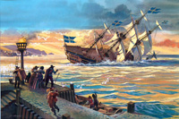 The Sinking of the Vasa (Original) (Signed)