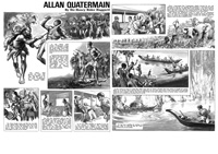 Allan Quatermain Pages 9 and 10 (TWO pages) (Originals)