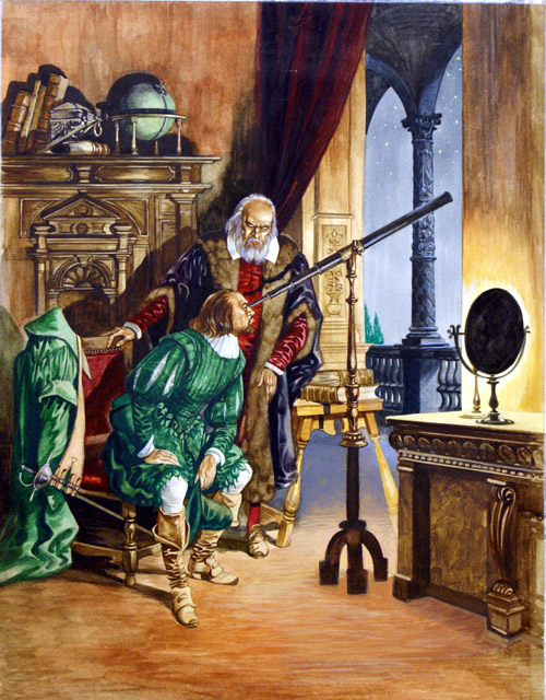 The Vision of Galileo (Original) by Peter Jackson Art at The Illustration Art Gallery