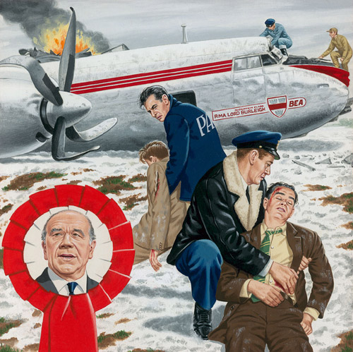 Manchester United Munich Aircrash - Busby Babes (Original) by John Keay Art at The Illustration Art Gallery