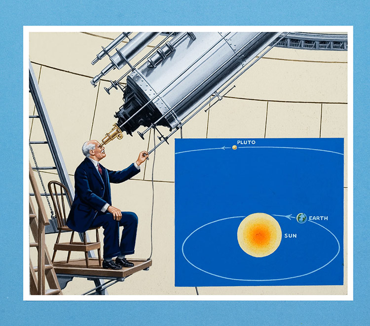 Percival Lowell and the Discovery of Pluto (Original) by John Keay Art at The Illustration Art Gallery