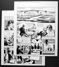 Number 13 Marvel Street - Ernest On Holiday (TWO pages) (Originals) (Signed)