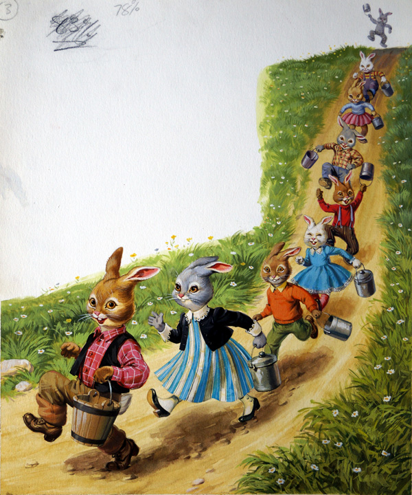 Brer Rabbit All's Well (Original) by Virginio Livraghi Art at The Illustration Art Gallery
