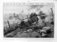 The Staff Car (original page from The Sphere 1915) (Print)