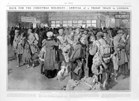 Christmas Holidays (original page from The Sphere 1915) (Print)