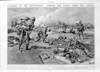 Clearing Up The Battlefield (original page from The Sphere 1917) (Print)