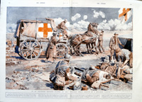 A Red-Cross Wagon (original page from The Sphere 1917) (Print)