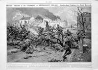 The Storming Of Heudicourt Village (original page from The Sphere 1917) (Print)