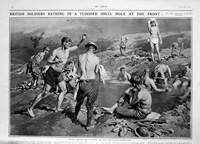 Bath Time (original page from The Sphere 1917) (Print)