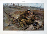 The Last Message (original page from The Sphere 1917) (Print)