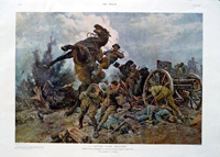 A Capture Under Shell-Fire (original page from The Sphere 1918) (Print)