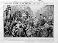 Armistice Week (original page from The Sphere 1918) (Print)