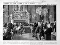 A Scene At The Quai D'Orsay (original page from The Sphere 1919) (Print)