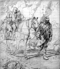 World War One Sketch 1 (Original) (Signed)