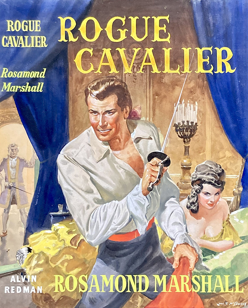 Rogue Cavalier - Book Cover Artwork (Original) (Signed) art by James E McConnell Art at The Illustration Art Gallery