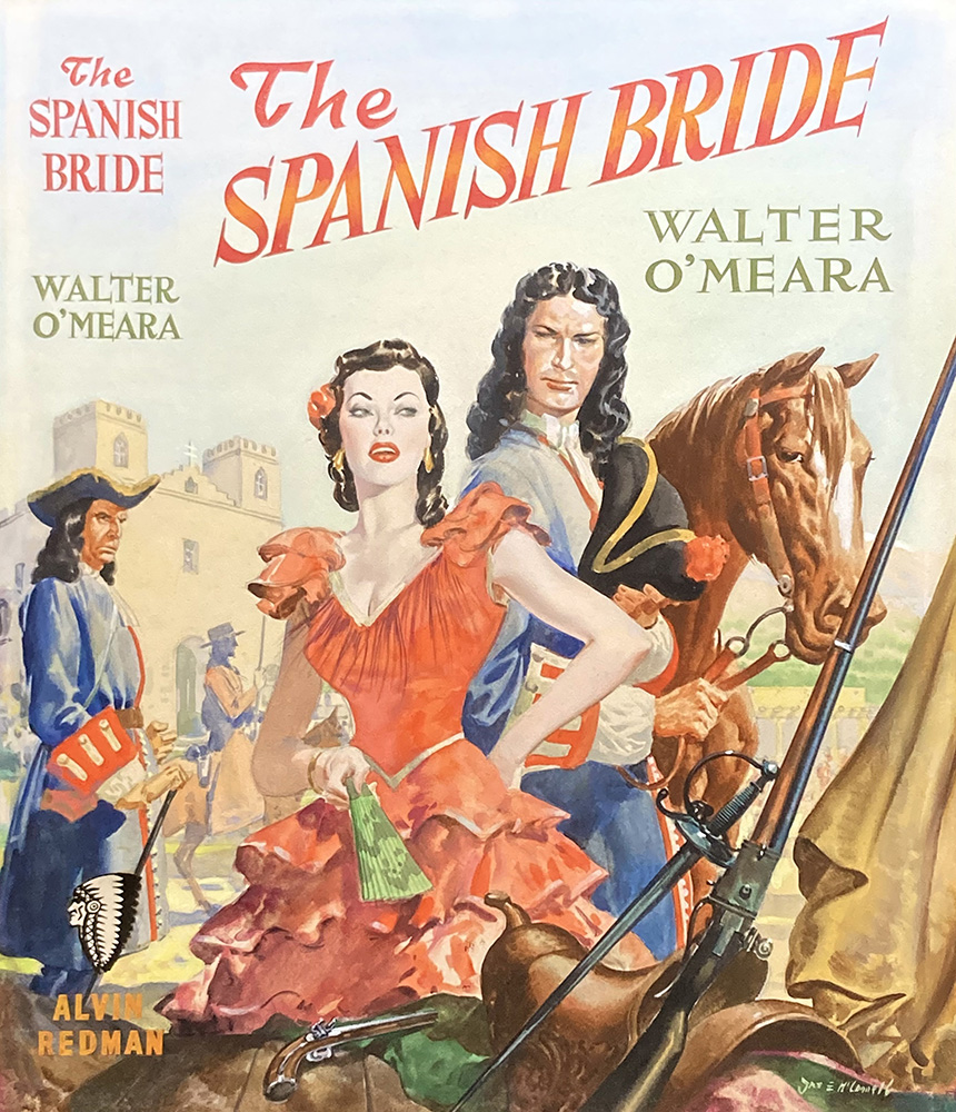 The Spanish Bride - Book Cover Artwork (Original) (Signed) art by James E McConnell Art at The Illustration Art Gallery