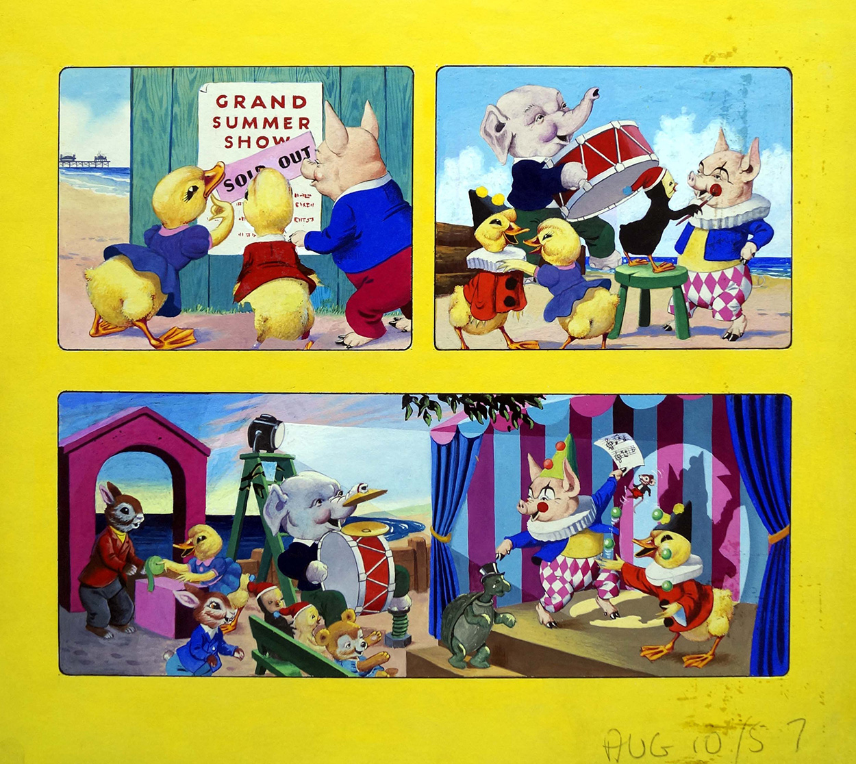 Dicky & Dolly - Grand Summer Show (Original) art by Harold McCready Art at The Illustration Art Gallery