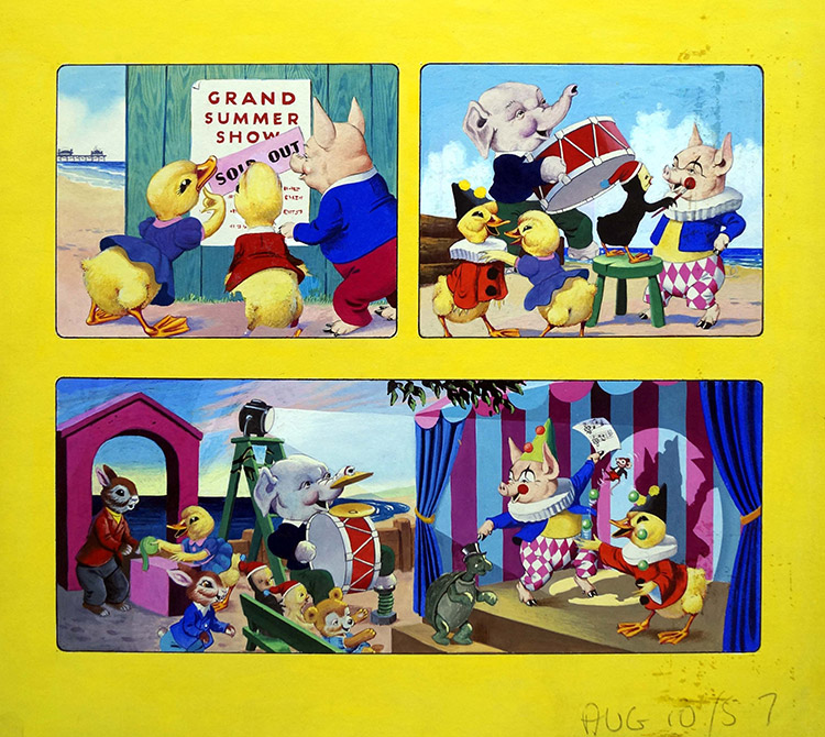Dicky & Dolly - Grand Summer Show (Original) by Harold McCready Art at The Illustration Art Gallery