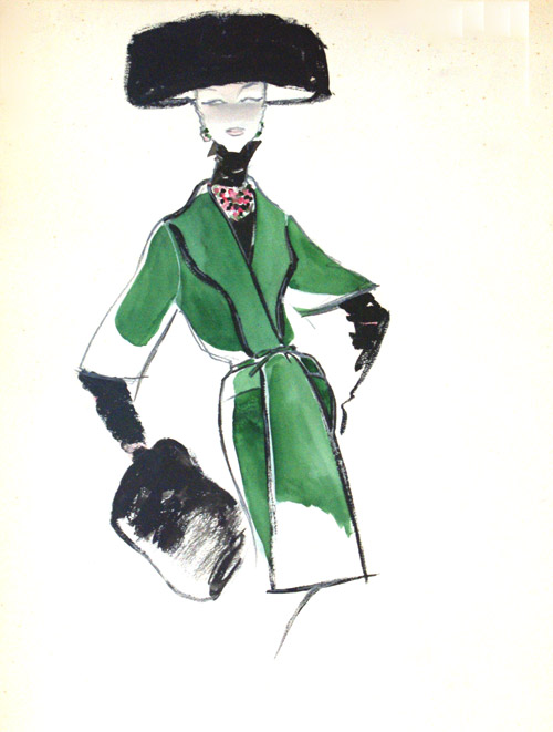 Green Dress (Original) by Antonio Parras Art at The Illustration Art Gallery