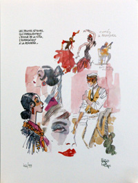 Corto Maltese and the Dancers (Limited Edition Print) (Signed)