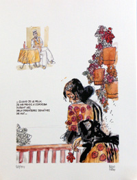 Corto Maltese and the Lady (Limited Edition Print) (Signed)